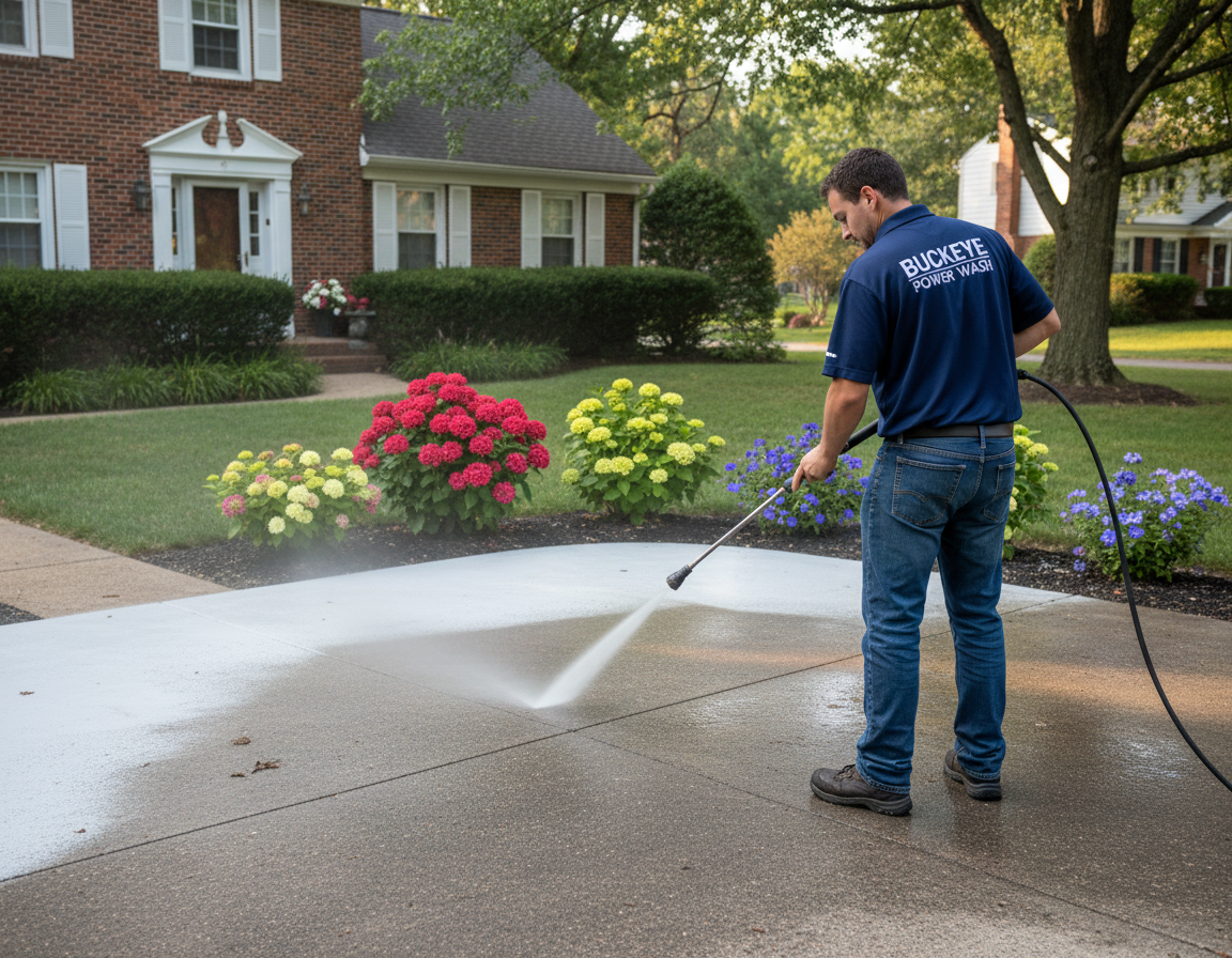 Pressure Washing Porch Ceilings in Westerville